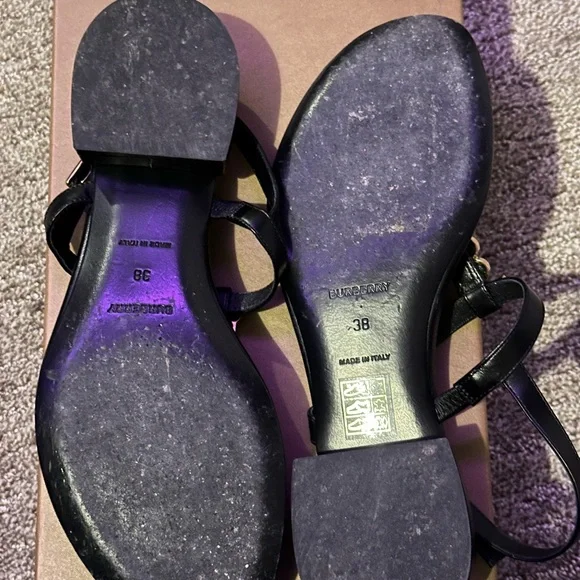 Burberry Emily T Thong sandal Black - Picture 4 of 9